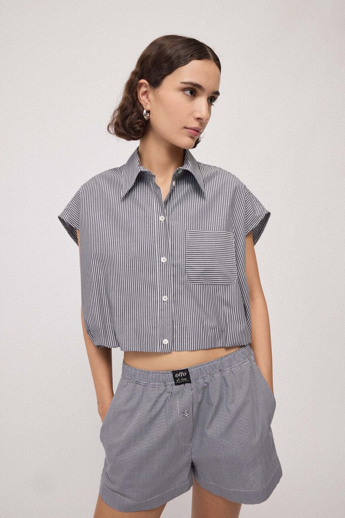 Ottod'Ame Balloon-Effect Shirt Top - Image 2 of 5