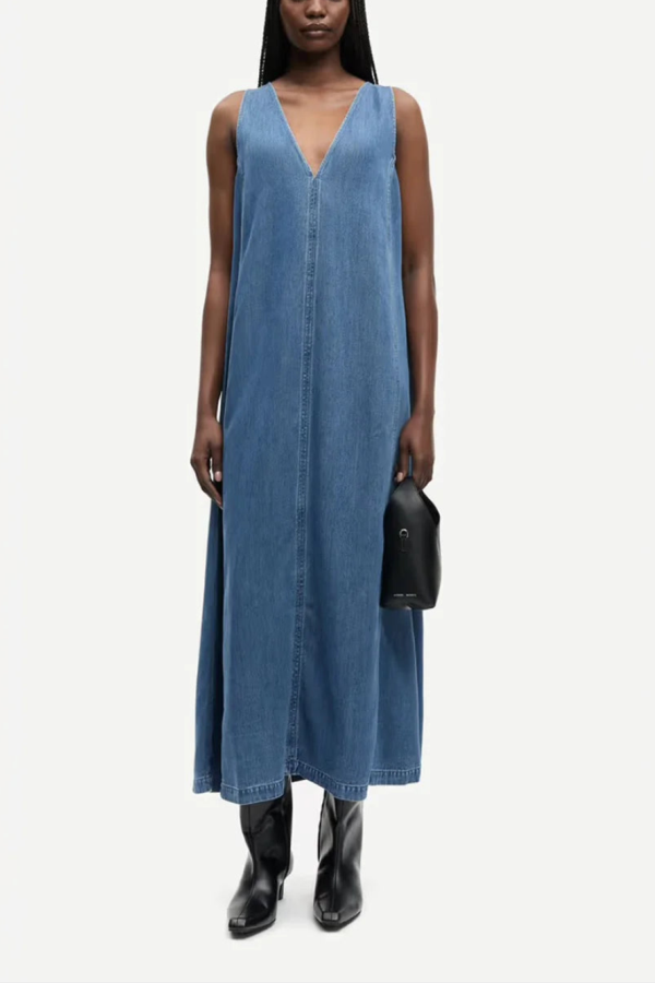 Samsøe Samsøe Saskylar Dress - Medium Wash Denim