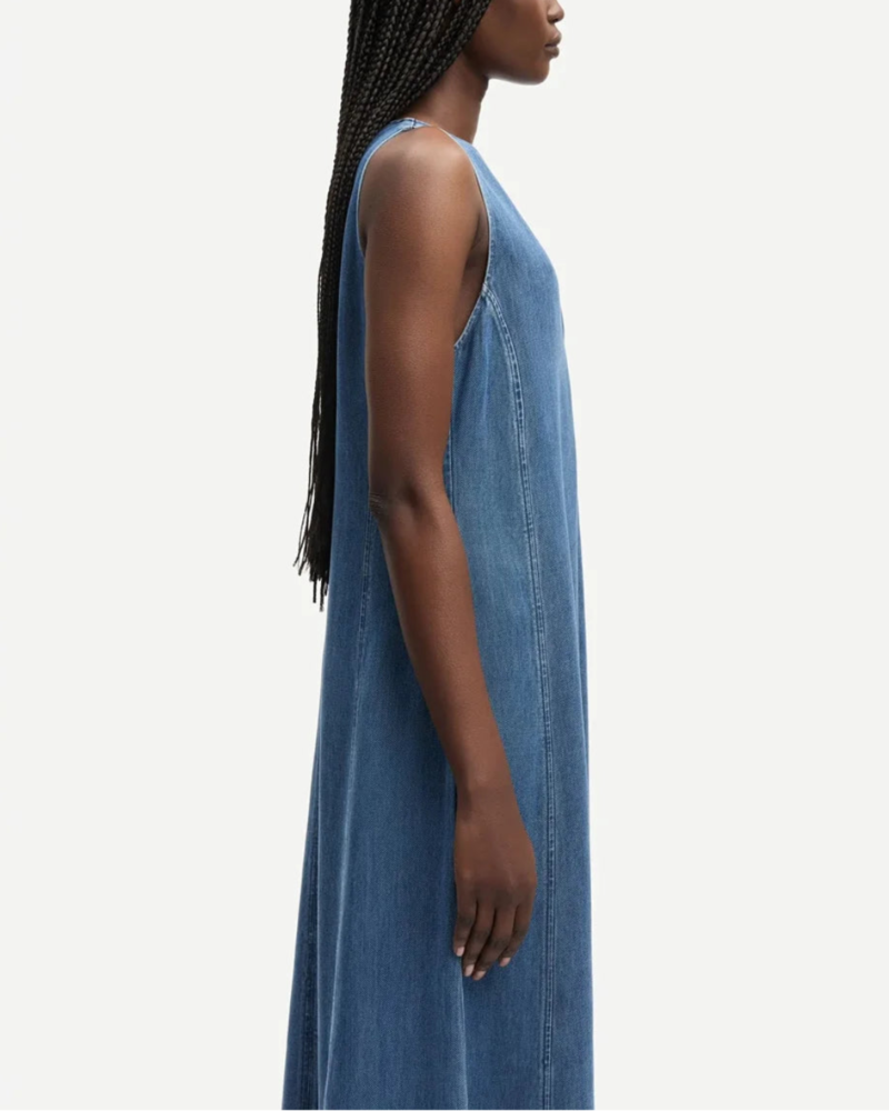 Samse Samse Saskylar Dress - Medium Wash Denim