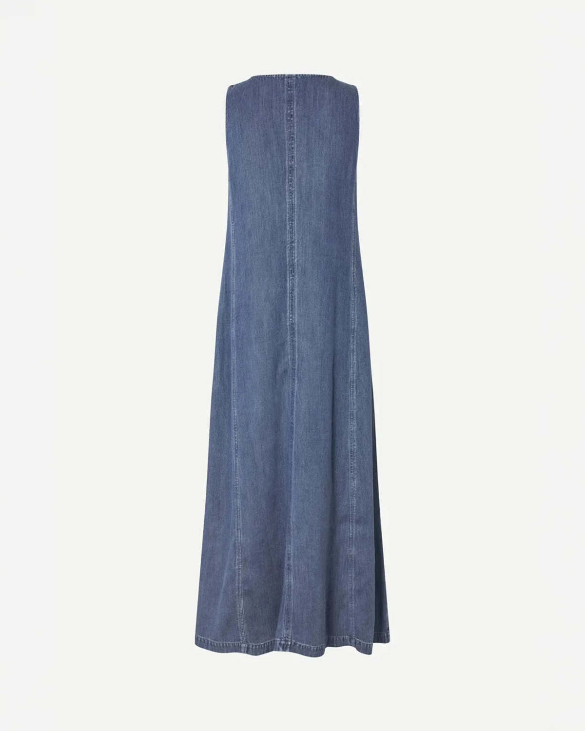 Samsøe Samsøe Saskylar Dress - Medium Wash Denim - Image 6 of 6