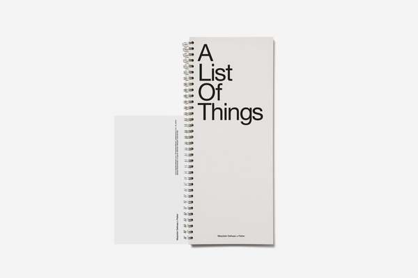 Marjolein Delhaas A List of Things Notebook
