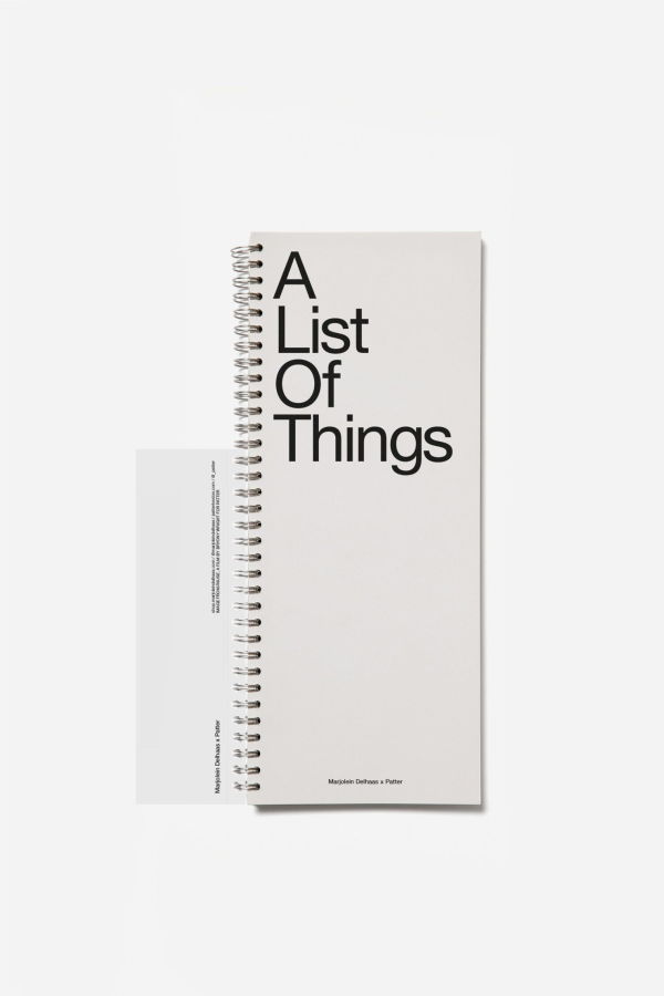 Marjolein Delhaas A List of Things Notebook