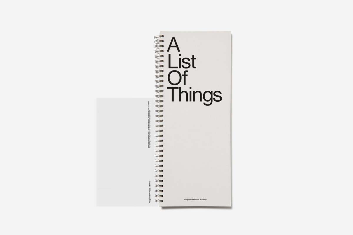 Marjolein Delhaas A List of Things Notebook - Image 1 of 2
