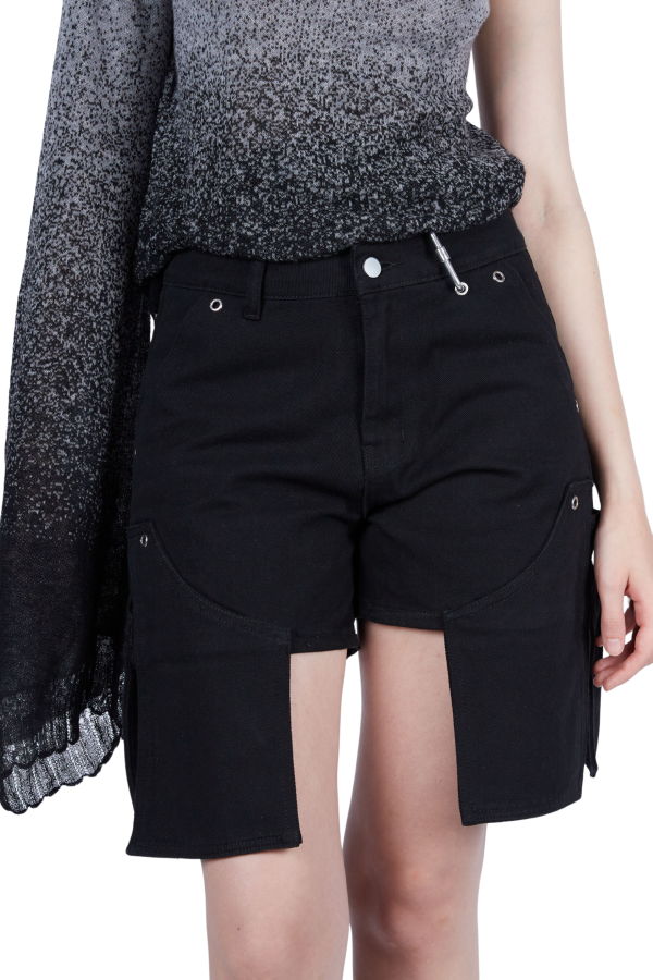 FANG NYC Grommeted Double Knee Carpenter Shorts With Extended Pocket