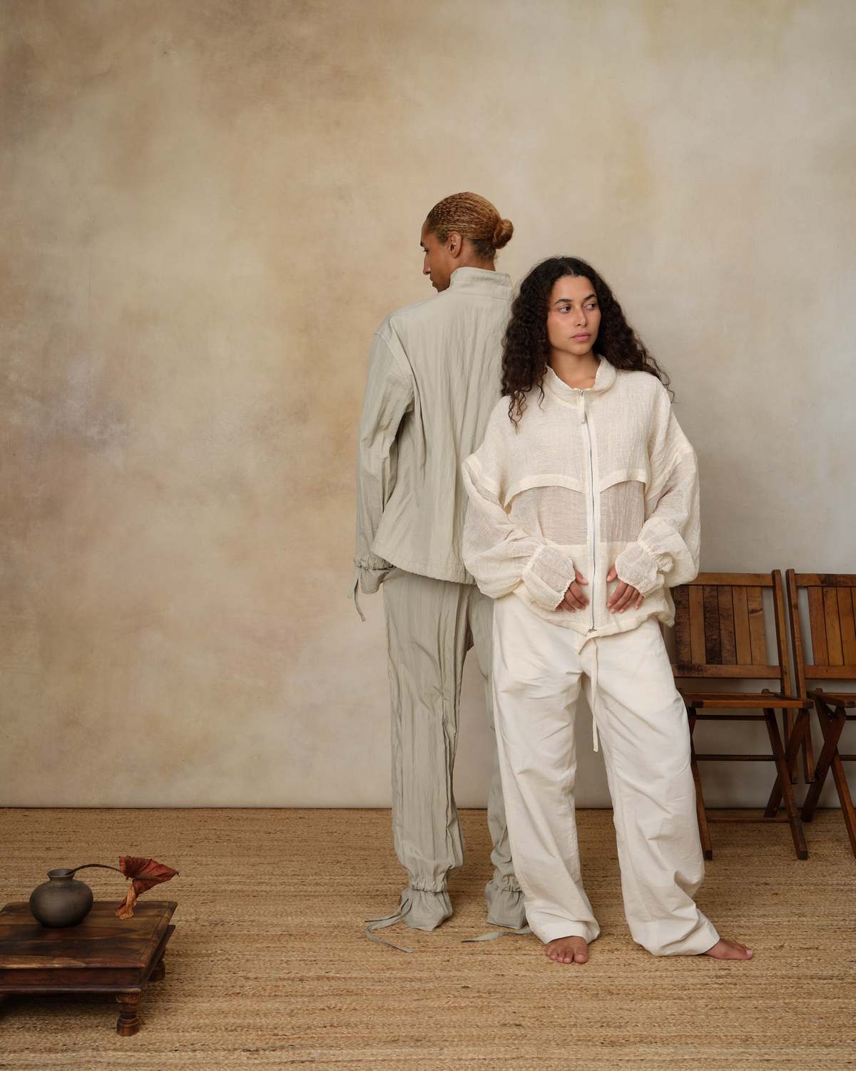 Colbo Mesh Jacket - Natural - Image 1 of 4