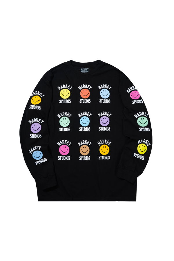 MARKET Smiley Colorful Long Sleeve T-Shirt