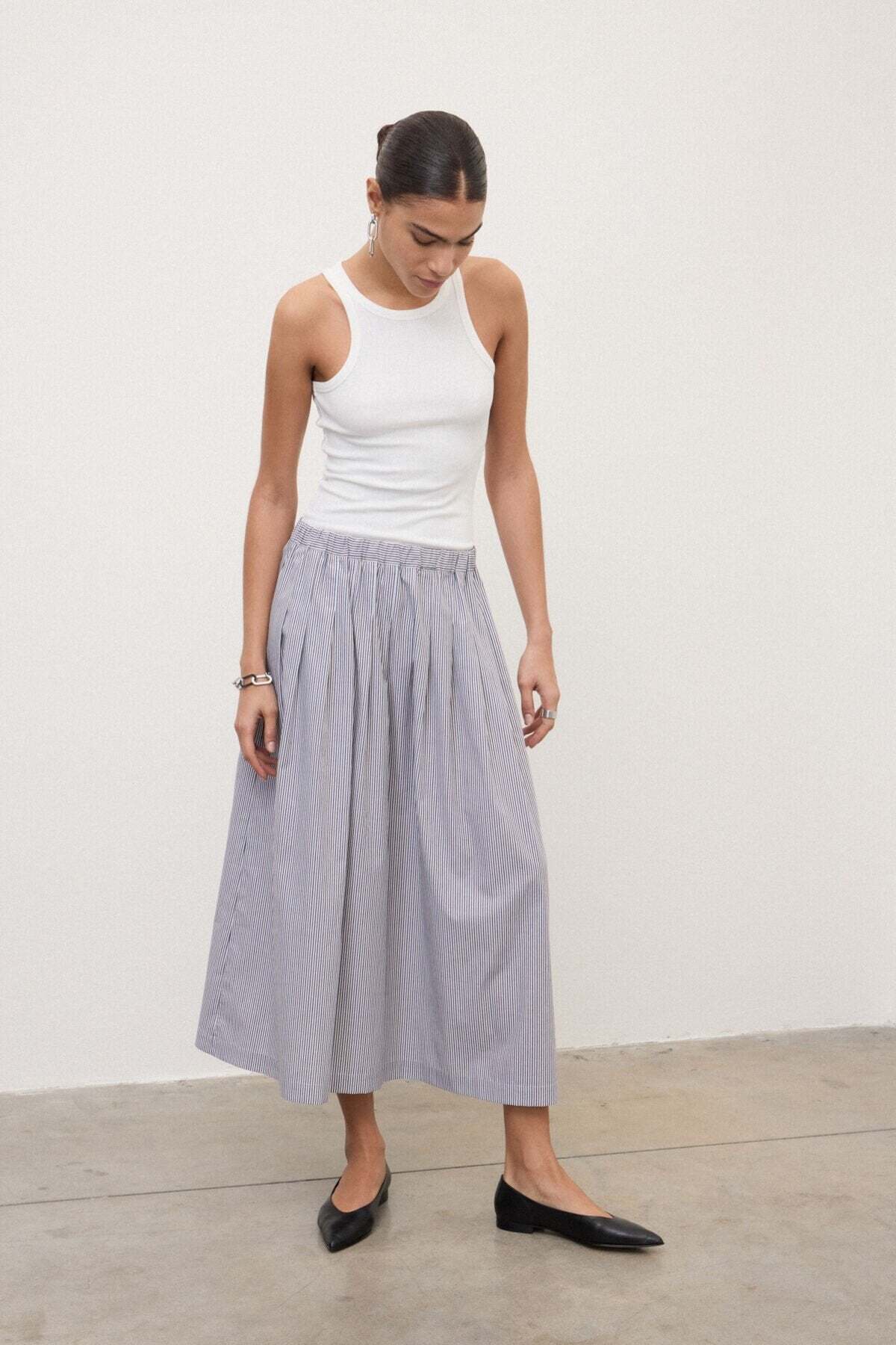 Ottod'Ame Pleated Long Skirt - Image 1 of 5
