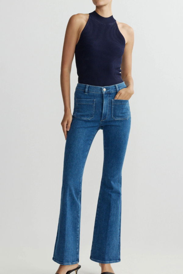 DL 1961 Bridget Boot High Rise Instasculpt Jeans - Springview