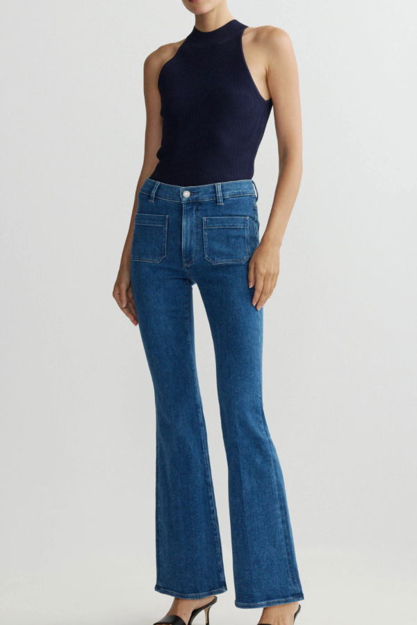 DL 1961 Bridget Boot High Rise Instasculpt Jeans - Springview