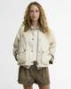 Barbour Cropped Beadnell Casual Jacket - Light Pearl - Thumbnail 1