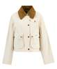 Barbour Cropped Beadnell Casual Jacket - Light Pearl - Thumbnail 3