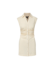 Veronica Beard Maura Mini Dress - Ecru - Thumbnail 3