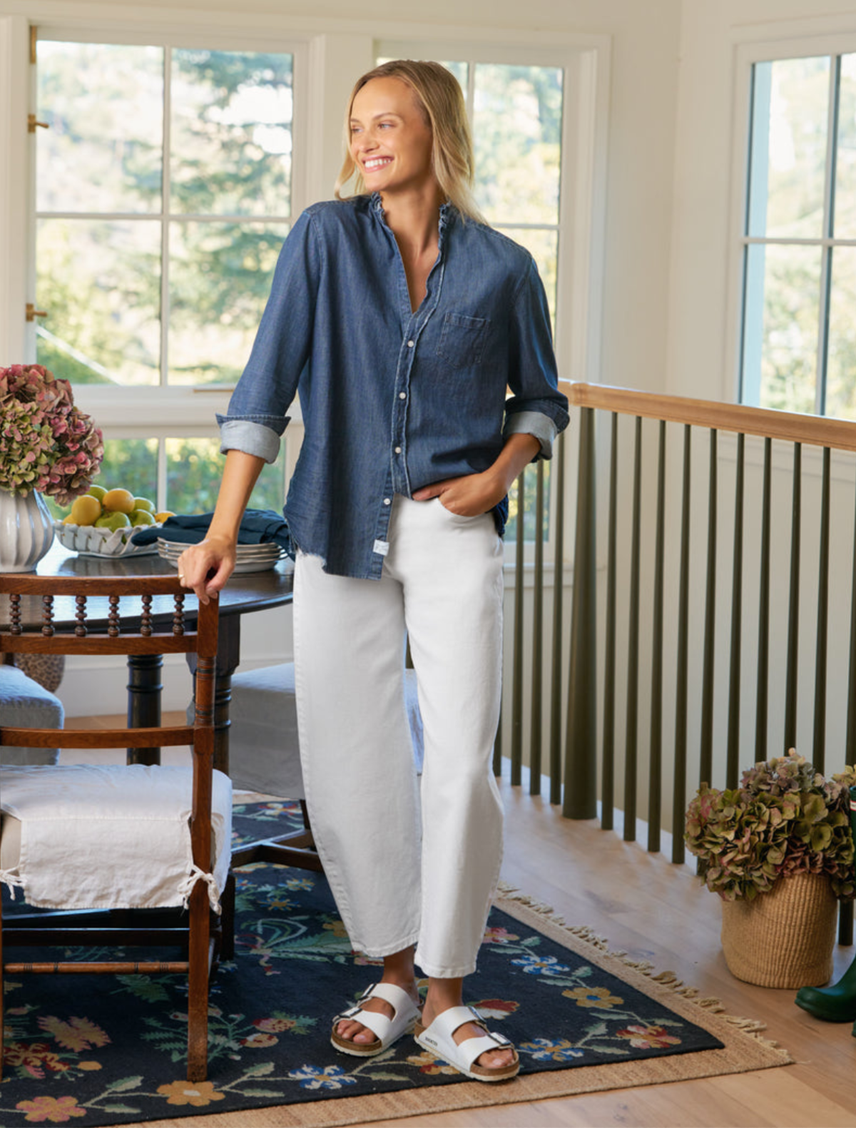 Frank & Eileen Brennan Barrel Jean - White - Image 3 of 4