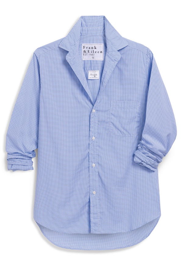 Frank & Eileen Eileen Check Button Up Top