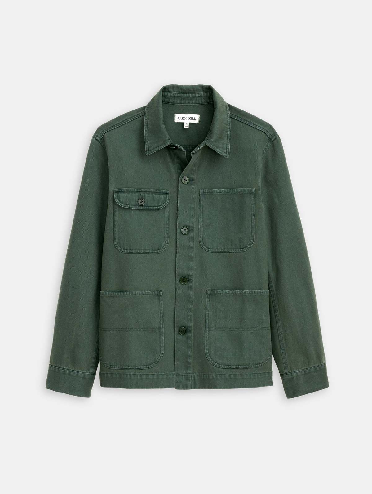 Alex Mill Garment Dyed Work Jacket in Recycled Denim - Image 4 of 4