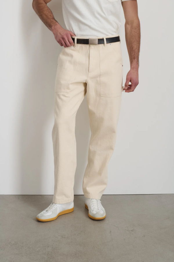 Alex Mill The Painter Recycled Denim Pant - Natural