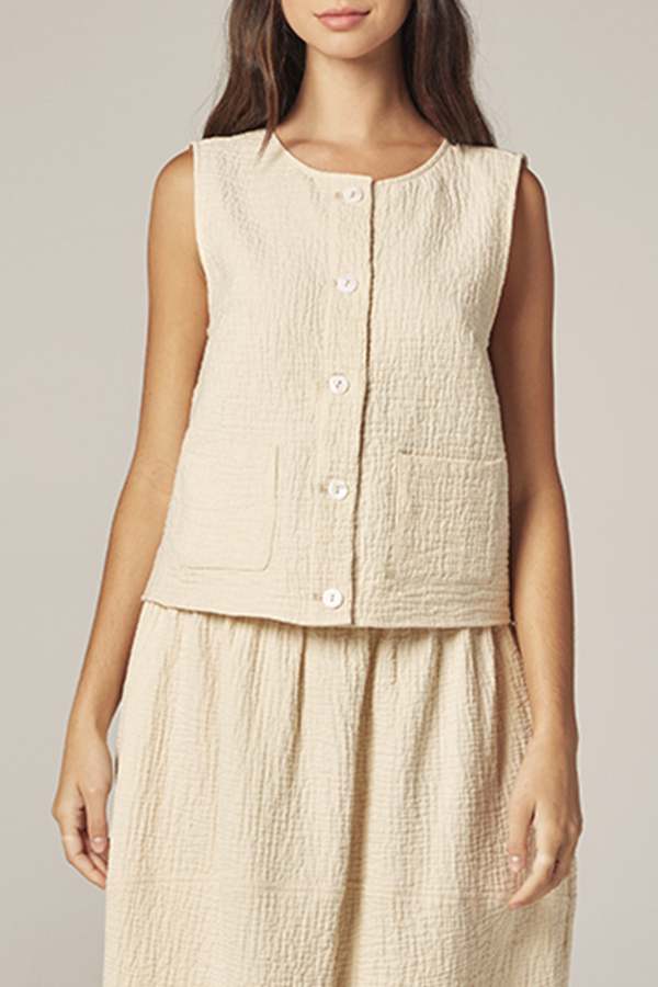 amente Button Down Jacquard Top amente Button Down Jacquard Top