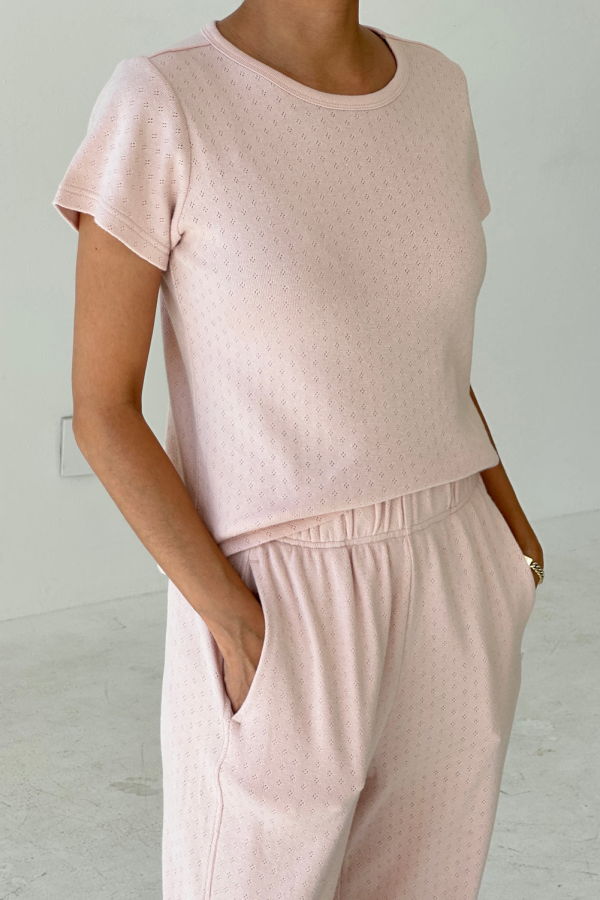 Le Bon Shoppe Pointelle Babe Tee