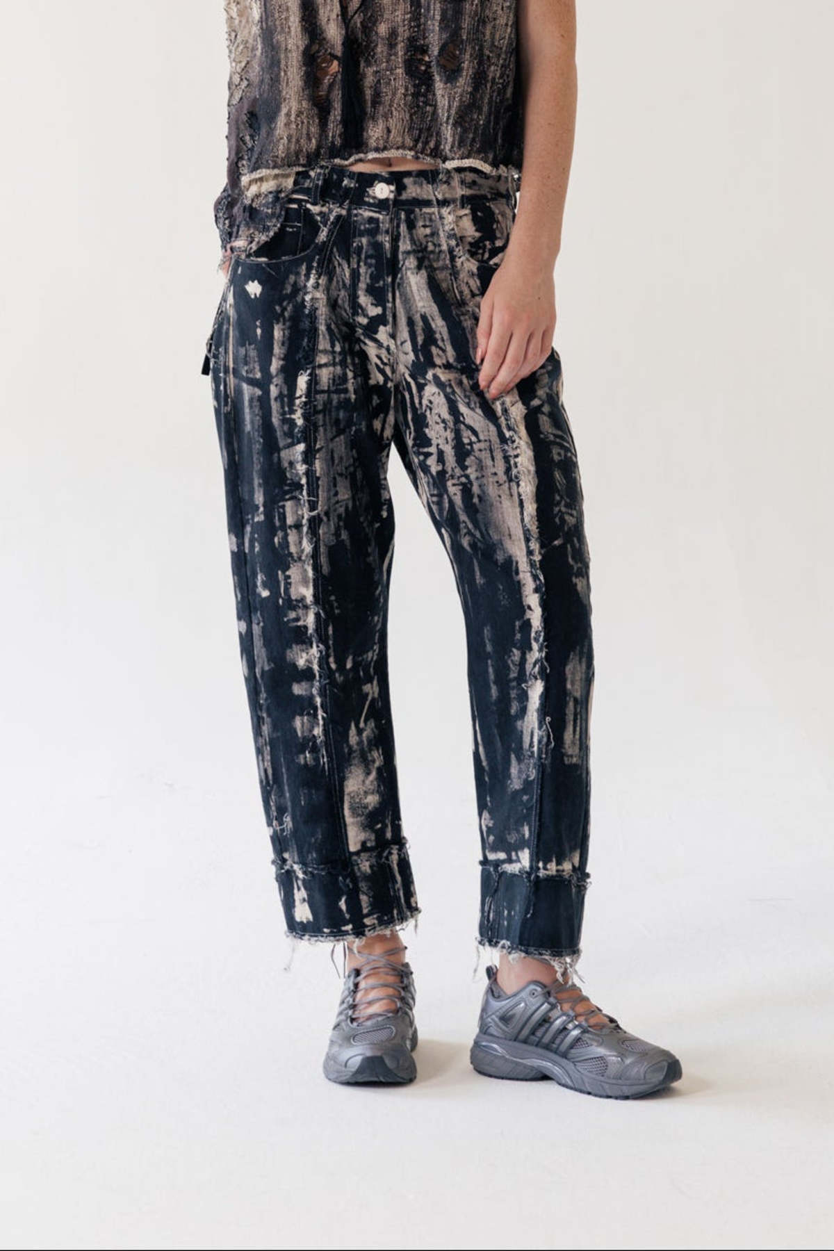 Serien°umerica 5 Pocket Trouser - Hand Painted - Image 1 of 5