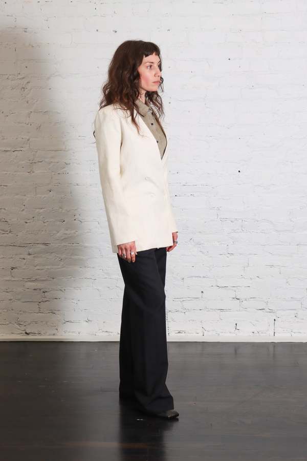 Enza Costa Linen Double Breasted Jacket