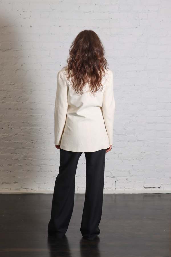 Enza Costa Linen Double Breasted Jacket