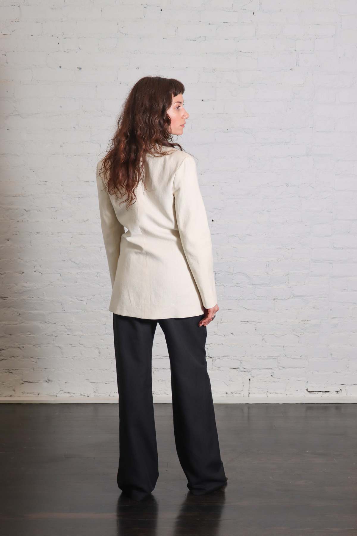 Enza Costa Linen Double Breasted Jacket - Image 8 of 8