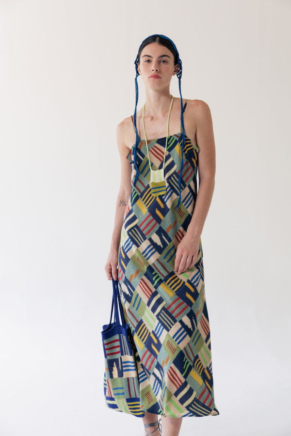 Serien°umerica Printed Slip Dress