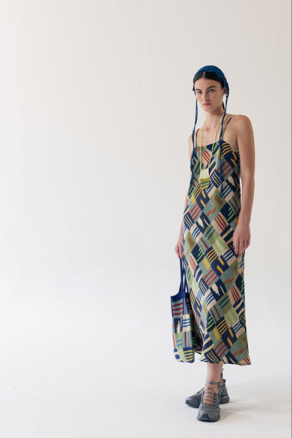Serien°umerica Printed Slip Dress