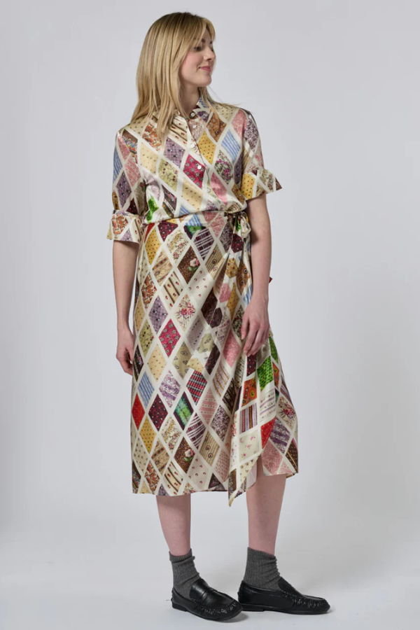 Lingua Franca Willa Skirt (Diamond Print)