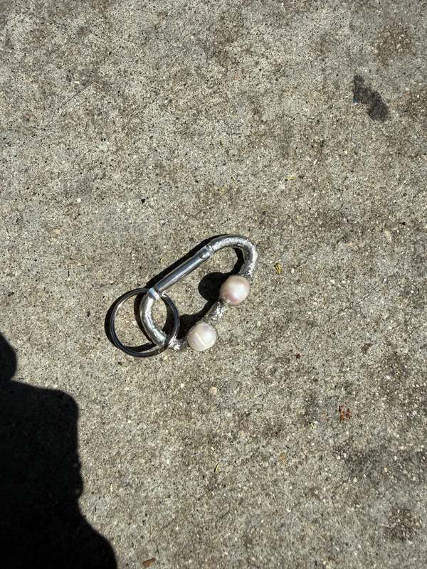 Pas Si Mal Rock Carabiner Keychain