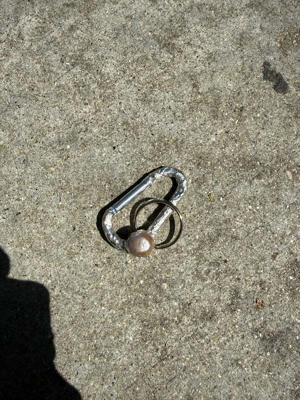 Pas Si Mal Rock Carabiner Keychain