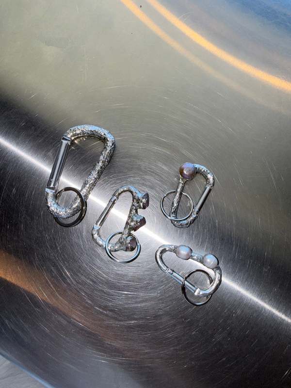 Pas Si Mal Rock Carabiner Keychain