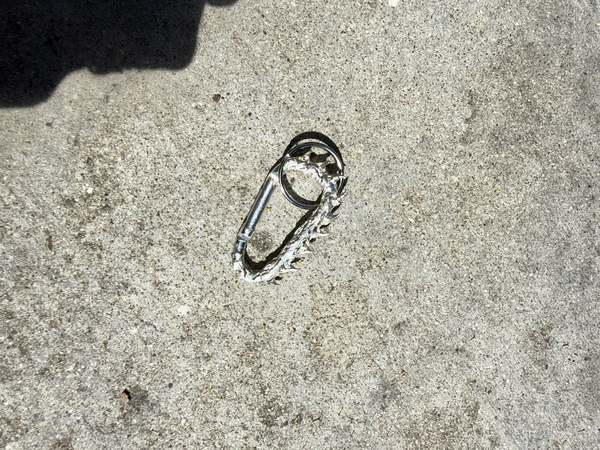 Pas Si Mal Rock Carabiner Keychain