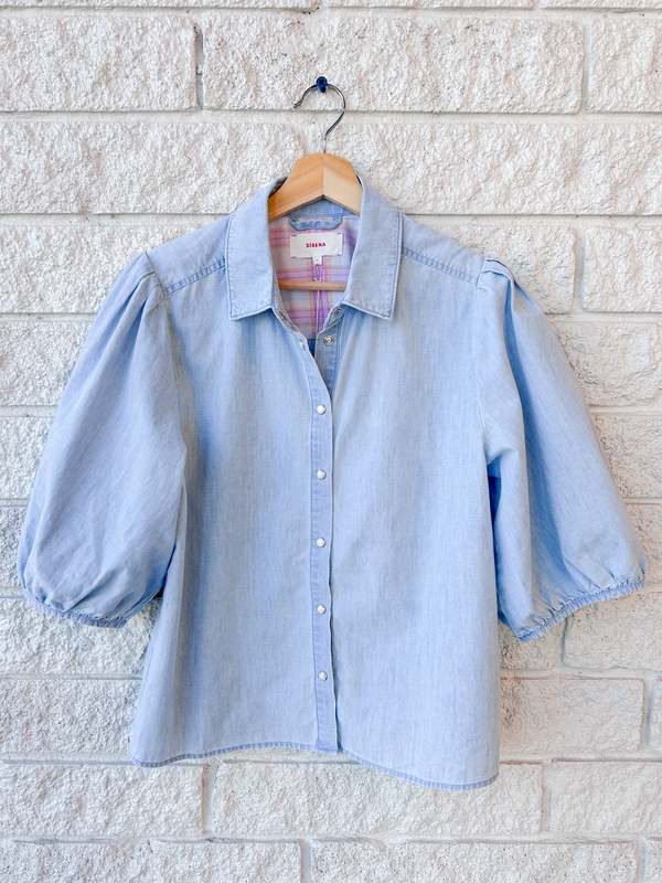 Xirena Audrey Shirt - Air Blue Xirena Audrey Shirt - Air Blue