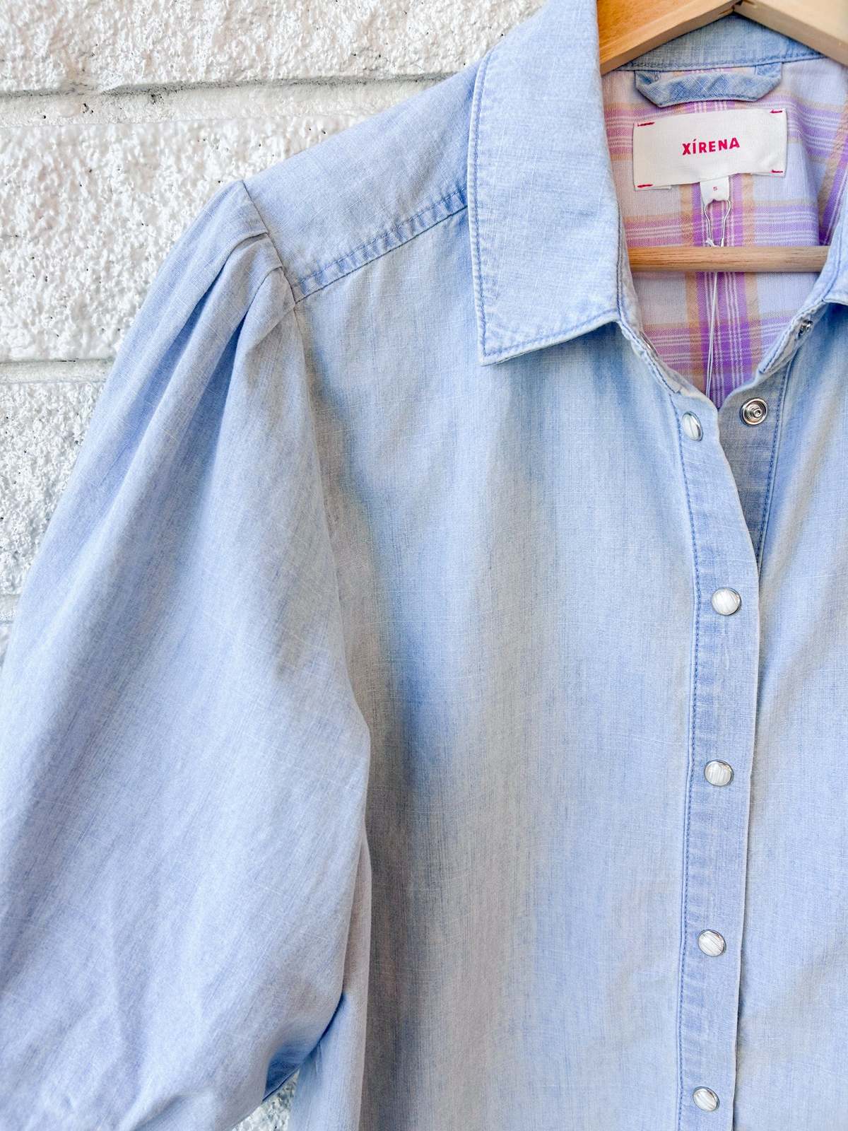 Xirena Audrey Shirt - Air Blue - Image 3 of 4
