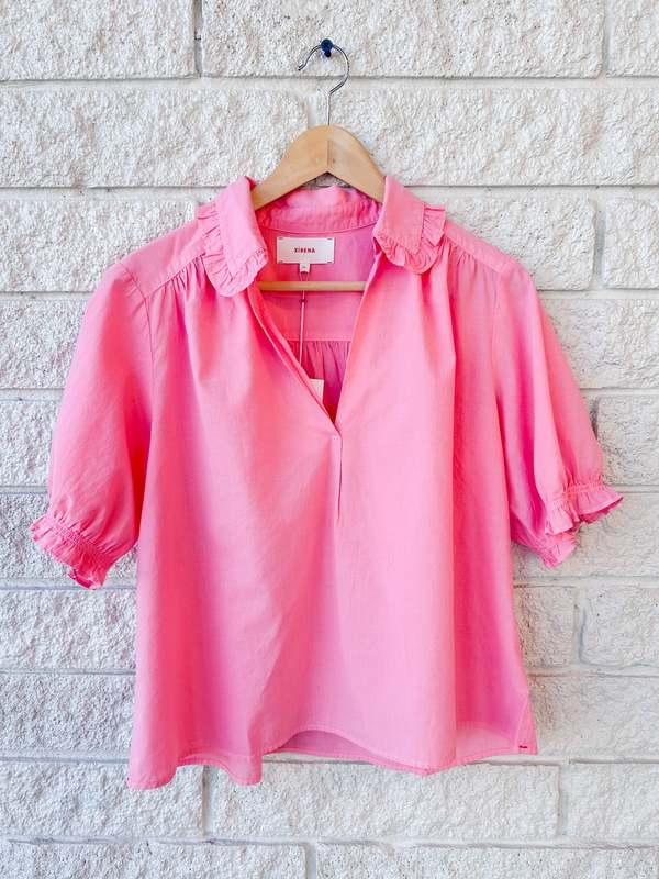 Xirena Beatrice Top - Hot Coral