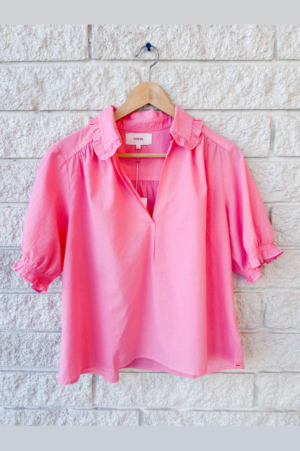 Xirena Beatrice Top - Hot Coral