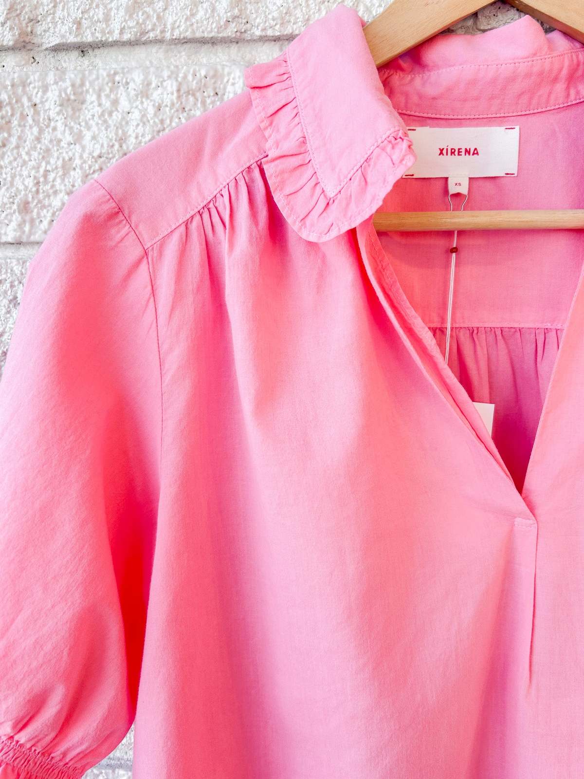 Xirena Beatrice Top - Hot Coral - Image 3 of 4