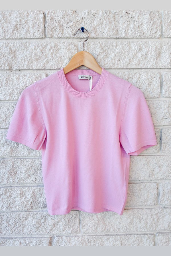 Jonathan Simkhai Devon Knit Tee - Tulip