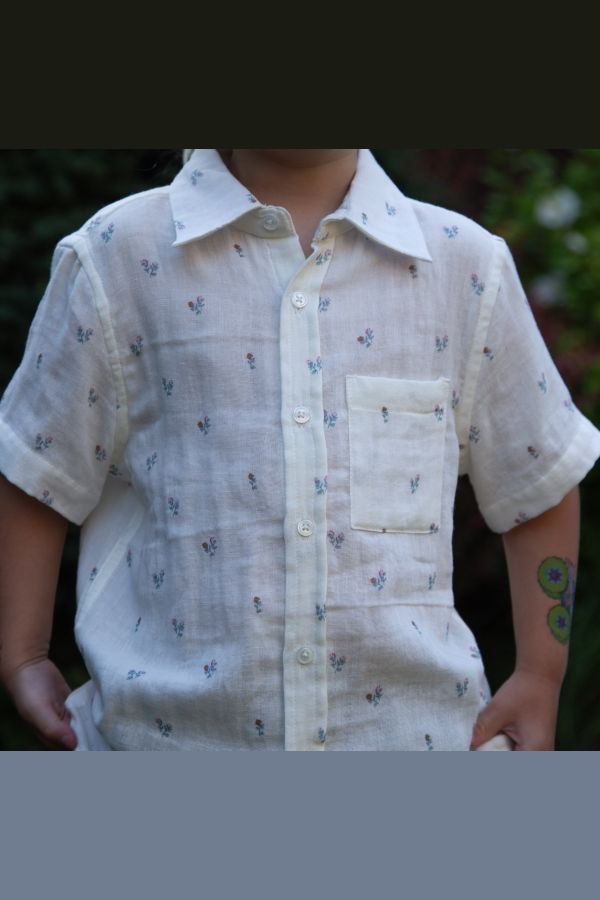 KIDS Beet World Petit Floret Collar Shirt