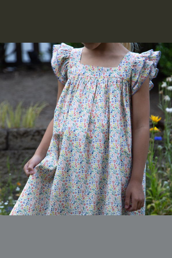 KIDS Beet World Everly Square Neck Dress