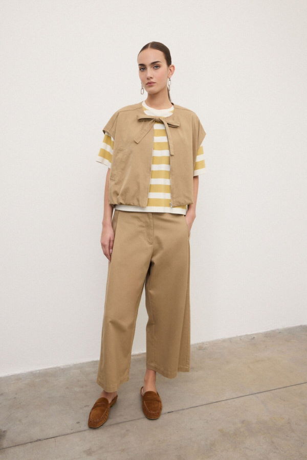 Ottod'Ame Cotton Zip Vest