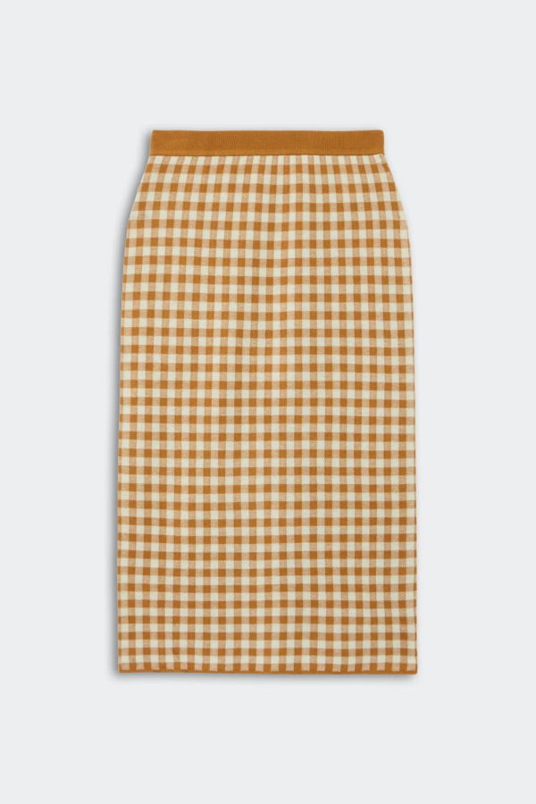 Guest in Residence Gingham Long Skirt