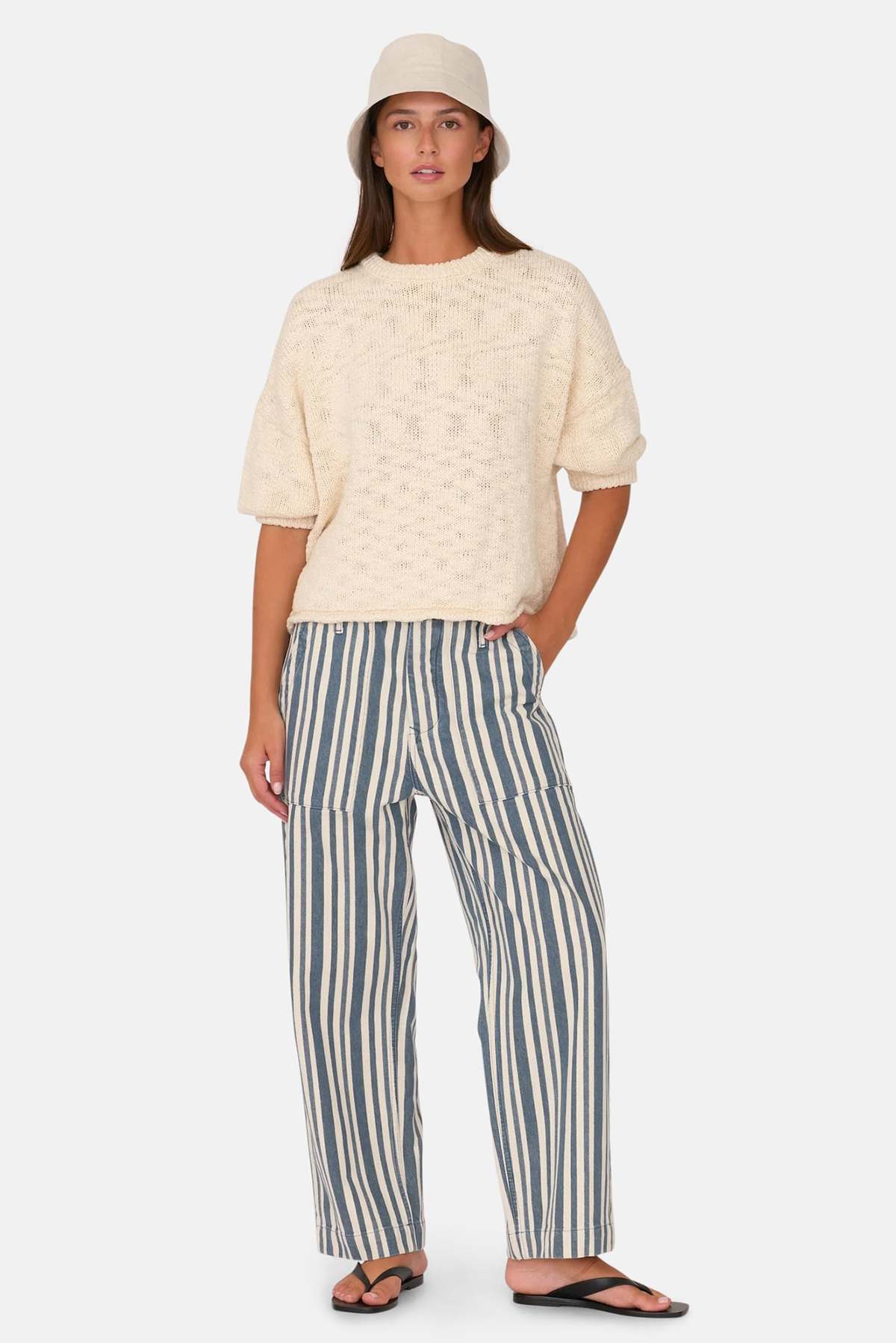 SECULAR Alex Mid Rise Utility Fisherman Denim - Image 1 of 3