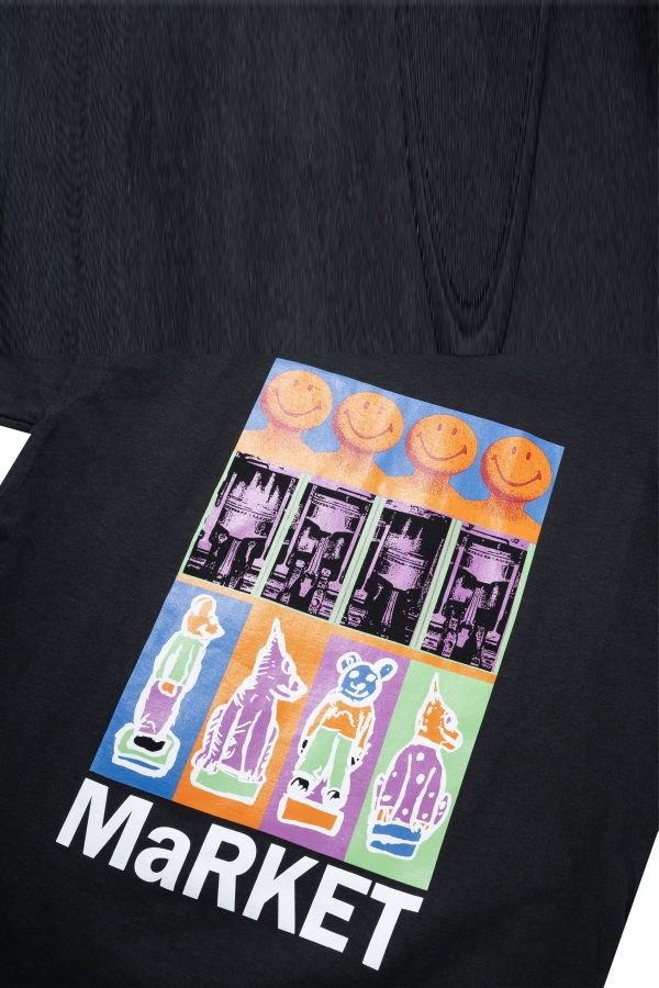 MARKET Smiley Brushwork T-Shirt