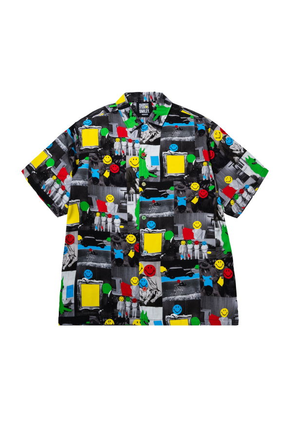 MARKET Smiley Collage SS Woven Shirt - Multi