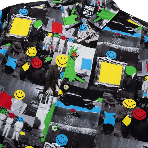 MARKET Smiley Collage SS Woven Shirt - Multi