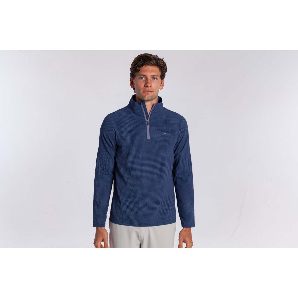 Criquet Seersucker Performance Pullover - Image 1 of 9