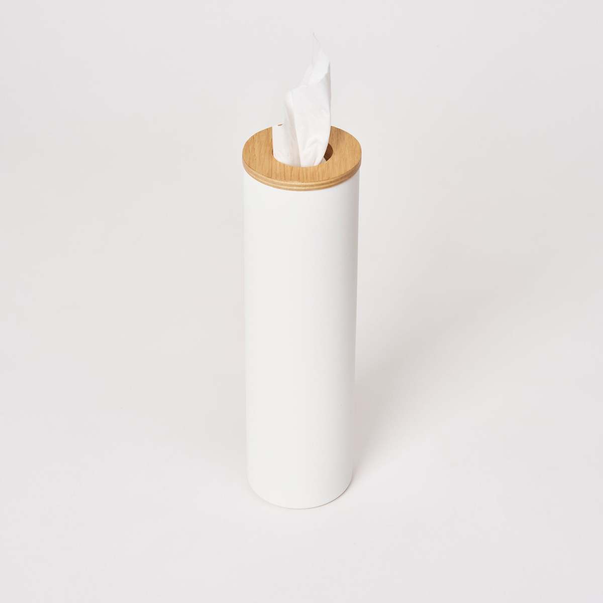 Yamazaki Home Round Tissue Case - Steel + Wood - Image 1 of 36