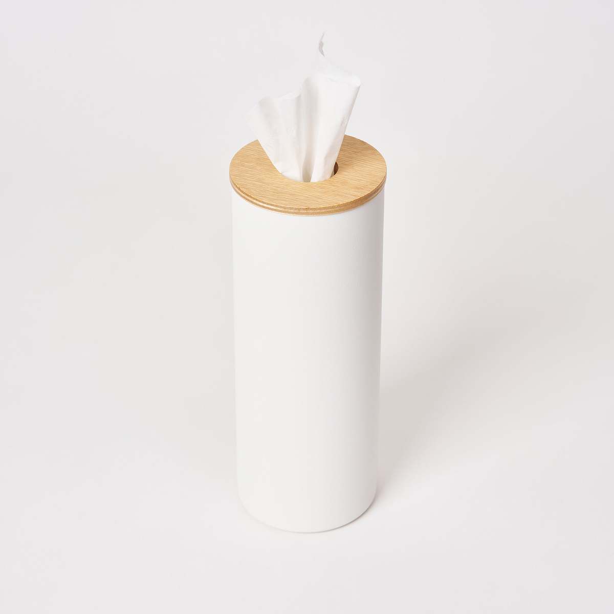 Yamazaki Home Round Tissue Case - Steel + Wood - Image 19 of 36